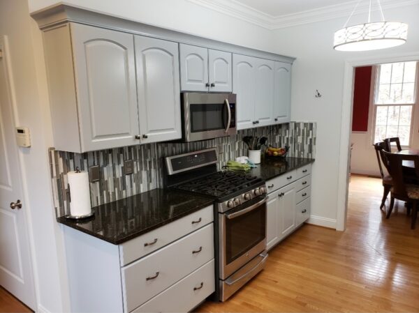 Painting kitchen cabinets in Denver