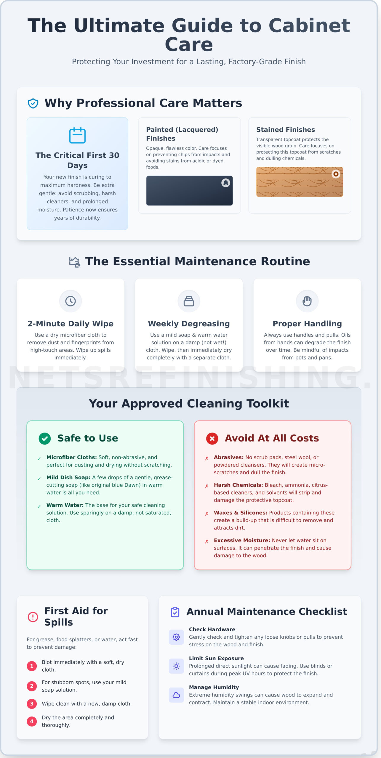 Caring for Refinished Wood Cabinets: A Professional’s Guide