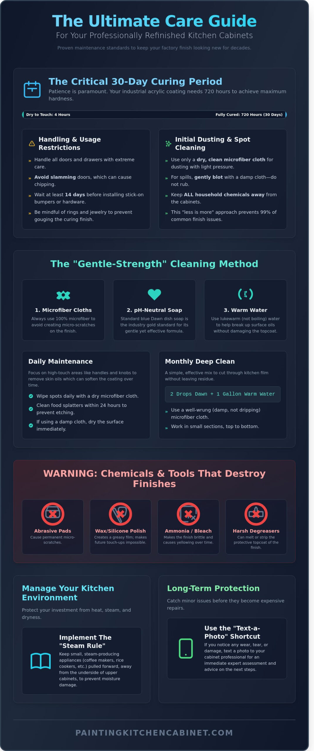 Caring for Refinished Cabinets: The Professional Maintenance Guide