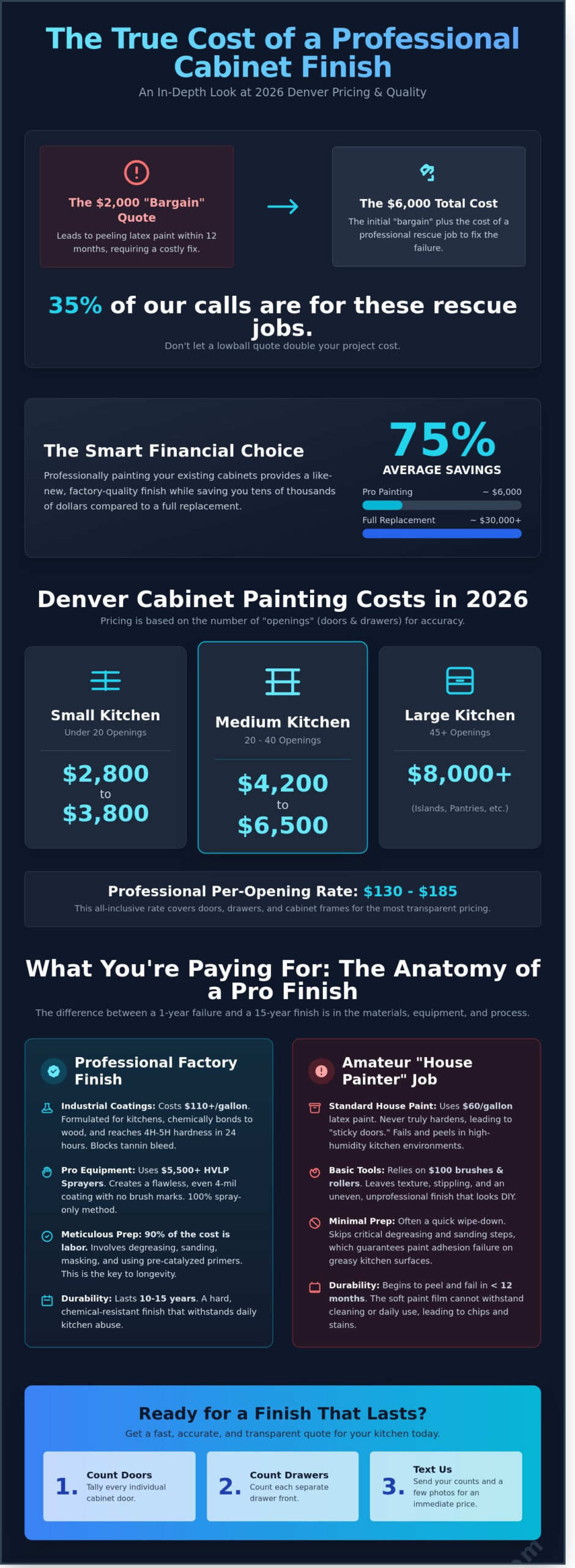 Cost to Have Kitchen Cabinets Professionally Painted: 2026 Price Guide
