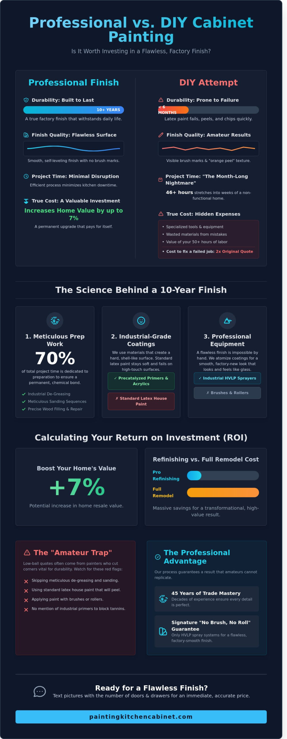Is Professional Cabinet Painting Worth It? The Real ROI in 2026