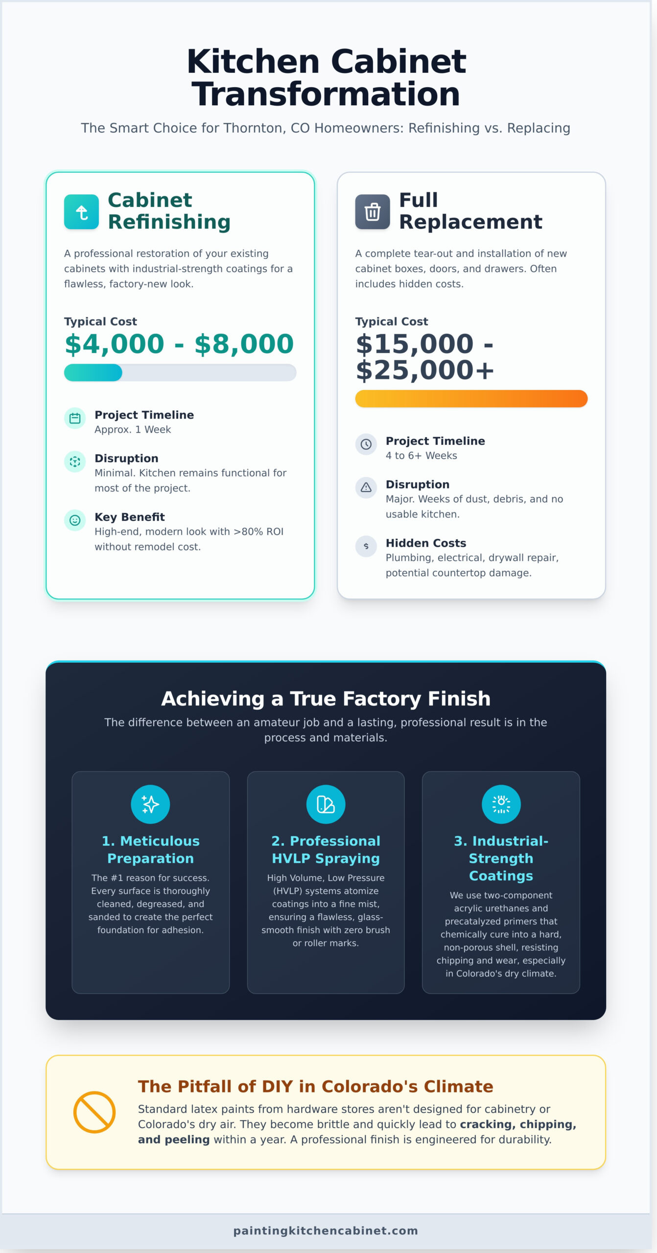 Thornton Kitchen Cabinet Painters: Get a Factory Finish Without the Remodel Cost