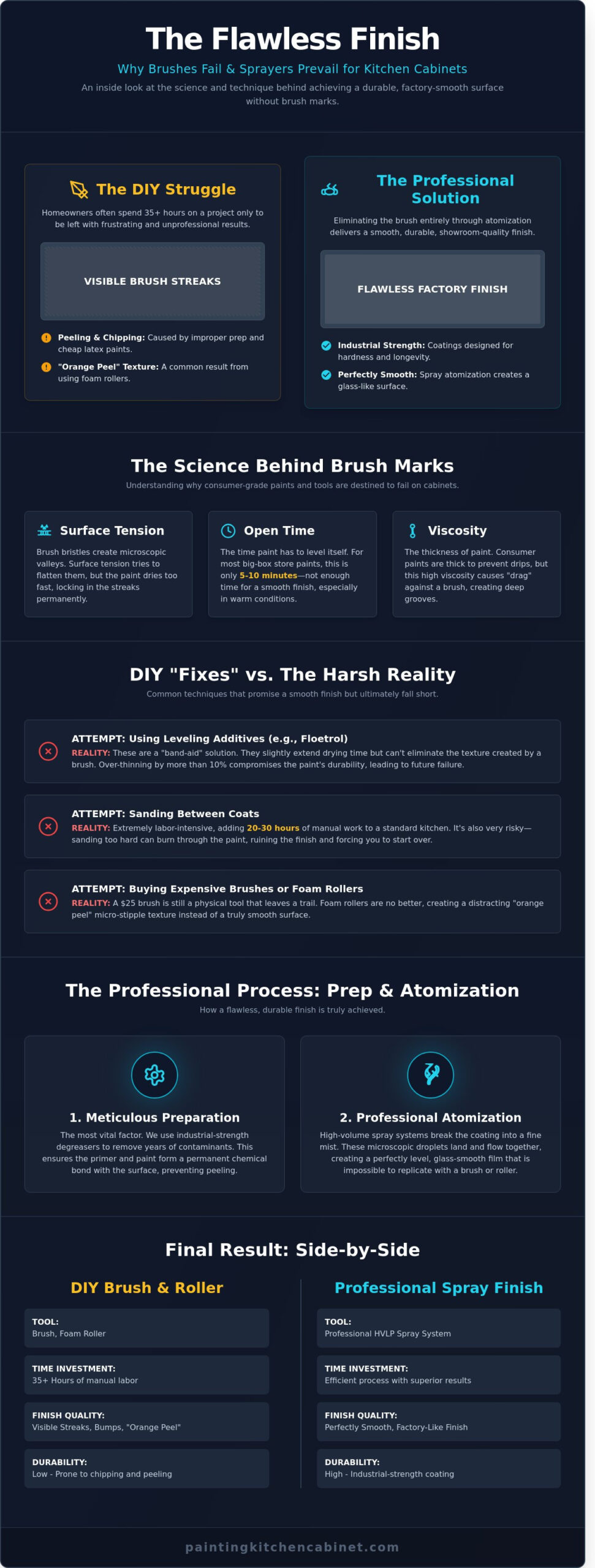 Avoiding Brush Marks on Painted Cabinets: The Expert’s Guide to a Factory Finish