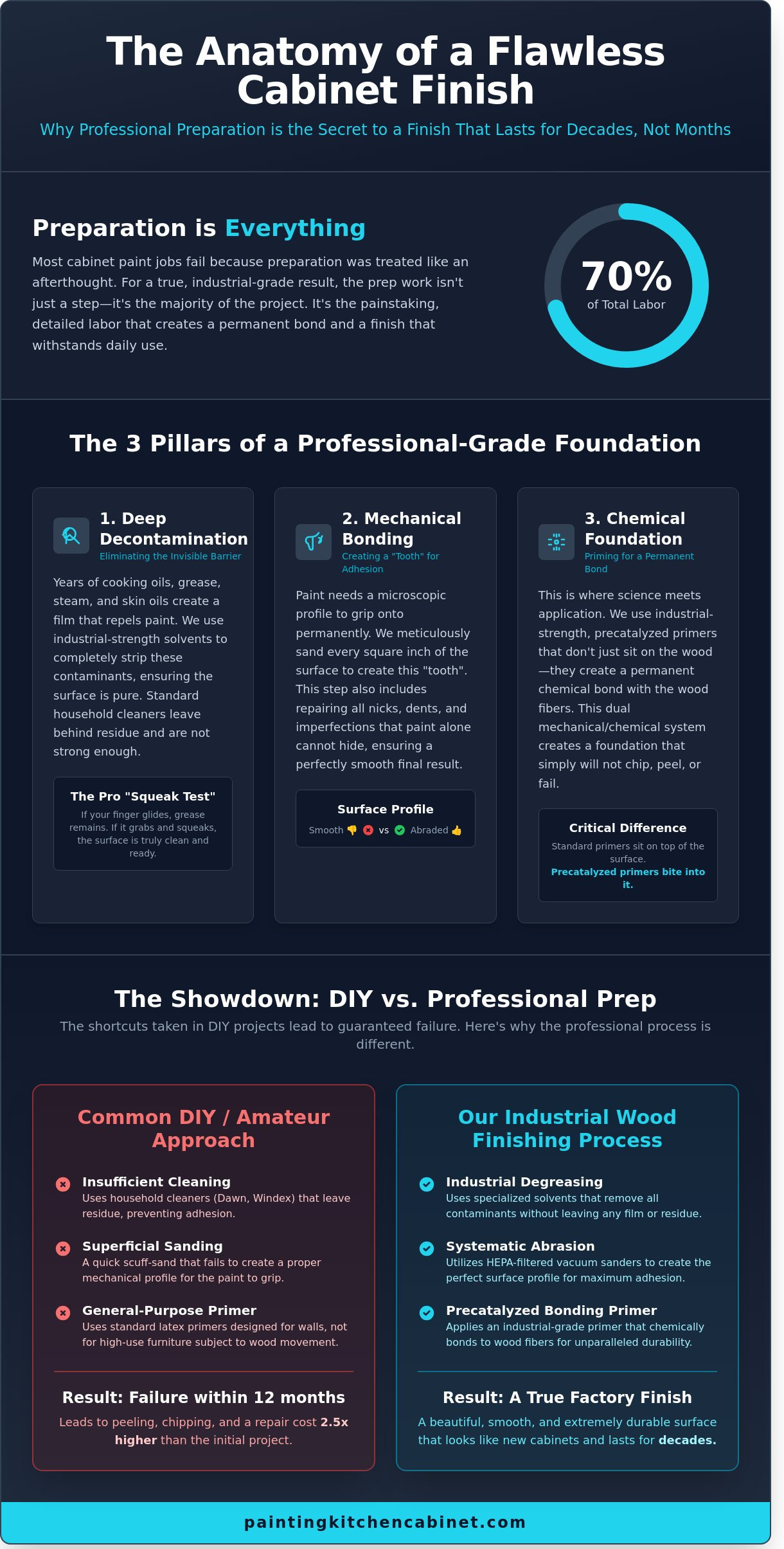 Cabinet Painting Preparation: The Expert Guide to a Factory Finish