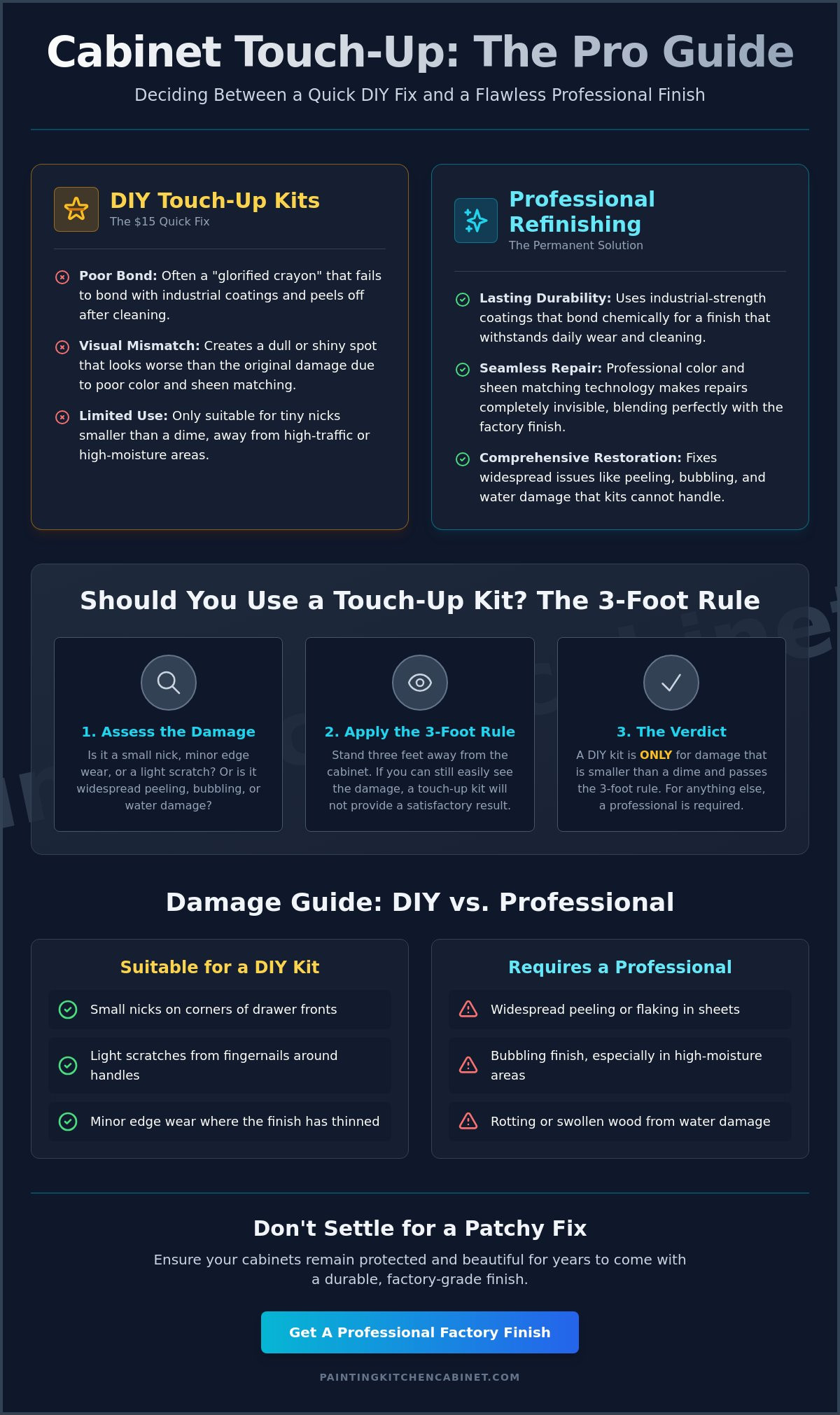 Choosing the Right Painted Cabinet Touch Up Kit for a Factory Finish