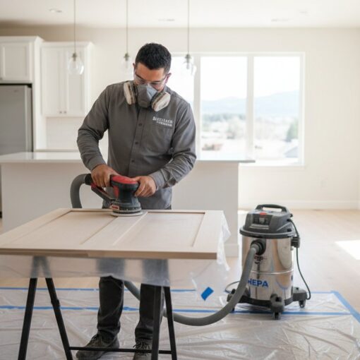 Dustless Cabinet Refinishing Process: A Factory Finish Without the Mess