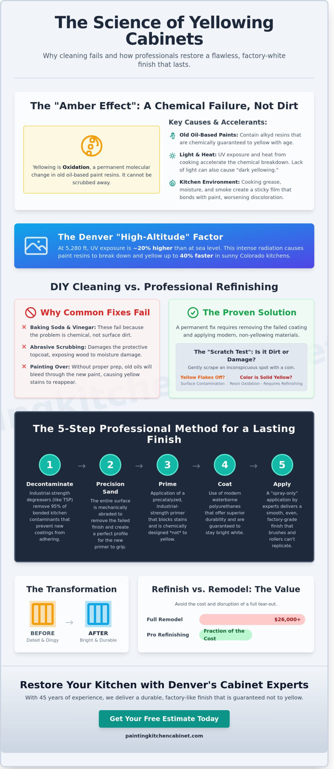 Fixing Yellowed Painted Cabinets: A Professional Restoration Guide