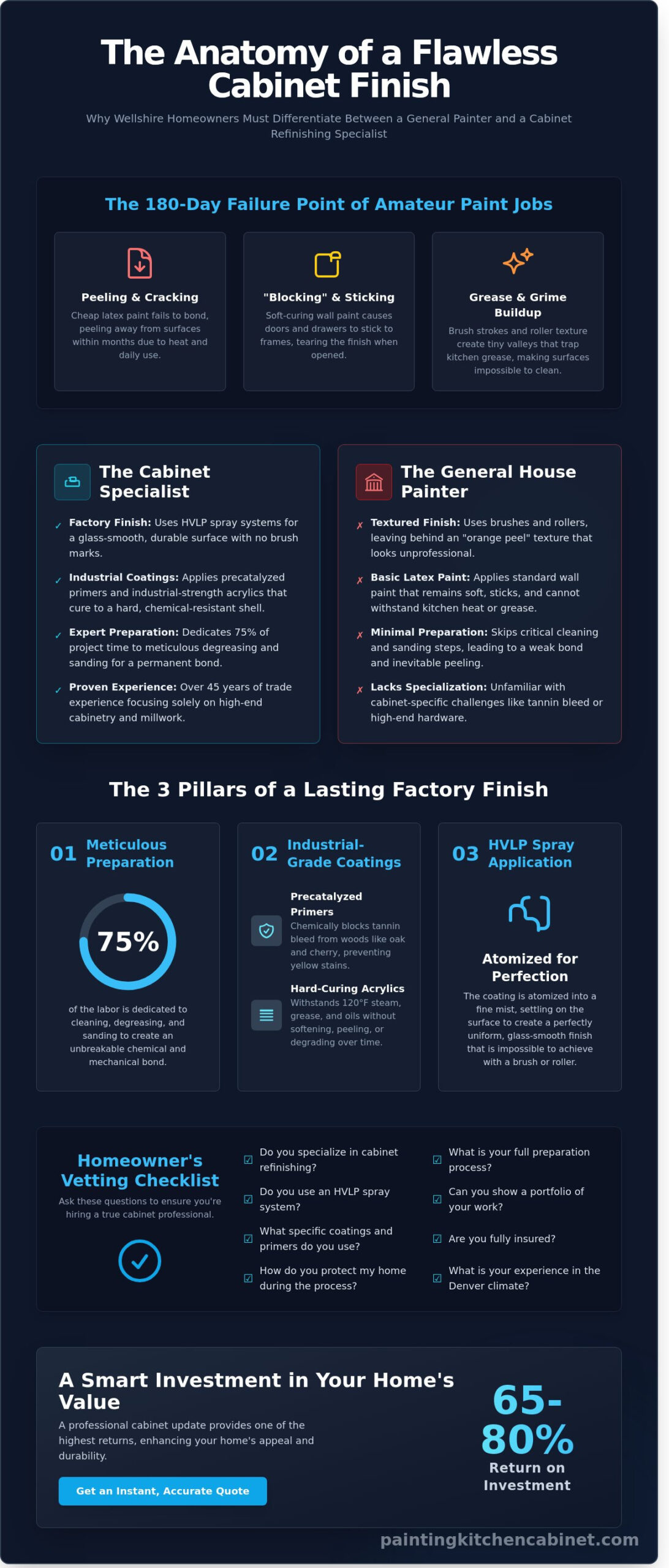 Hiring Professional Cabinet Painters in Wellshire: The Ultimate Homeowner Checklist