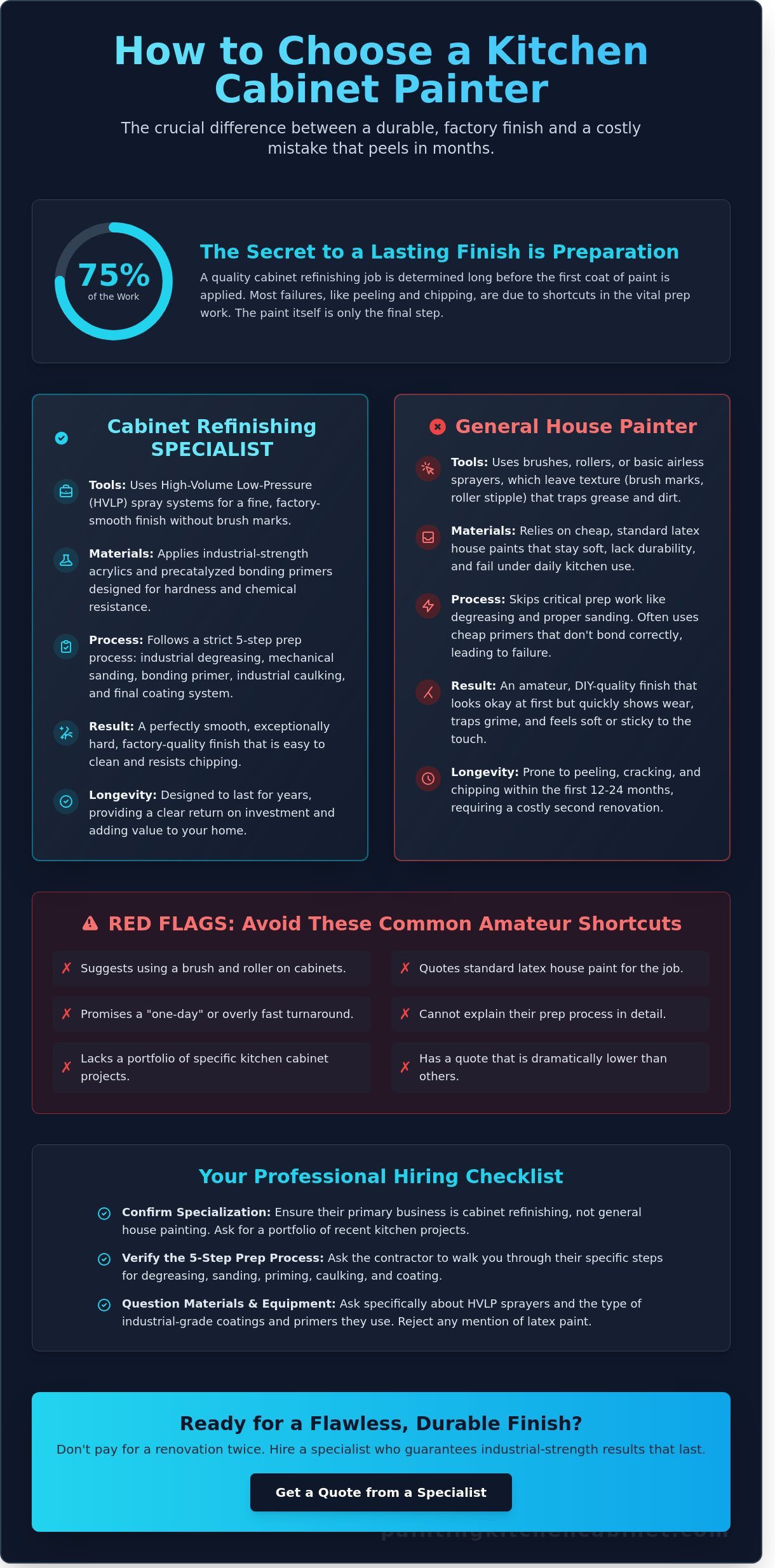 How to Choose a Cabinet Painter: The Homeowner’s Guide to a Factory Finish