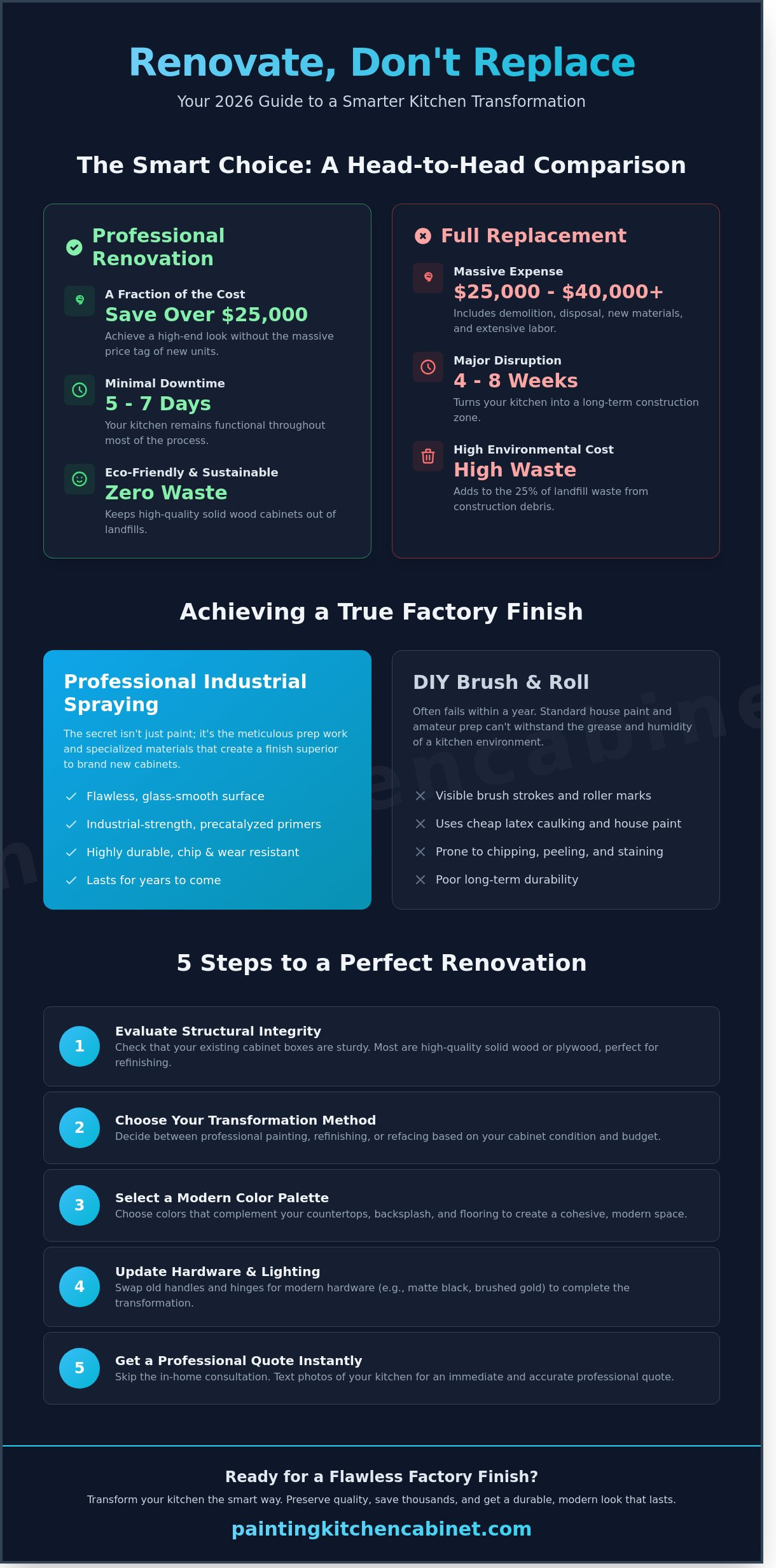 Kitchen Renovation Without Replacing Cabinets: The 2026 Guide to a Pro-Grade Makeover